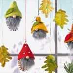 Basteln Mit Filz Vorlagen Cool Tannenzapfen Deko Zapfen Wichtel Für Fenster Familie