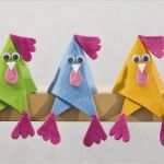 Basteln Mit Filz Vorlagen Einzigartig Schnelle Bastelidee Bunte Deko Hühner Aus Filz