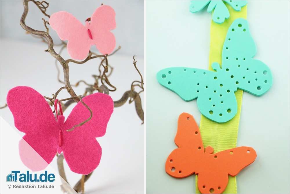 Basteln Mit Filz Vorlagen Erstaunlich Schmetterlinge Mit Kindern Basteln Einfache Anleitungen