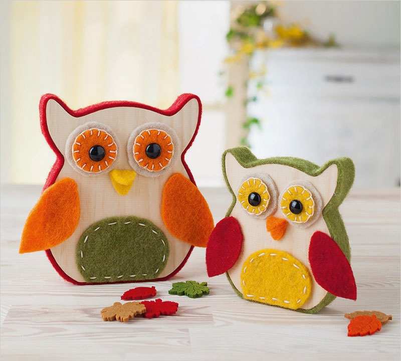 Basteln Mit Filz Vorlagen Fabelhaft Anleitung Süße Herbsteulen Aus Filz Basteln buttinette Blog