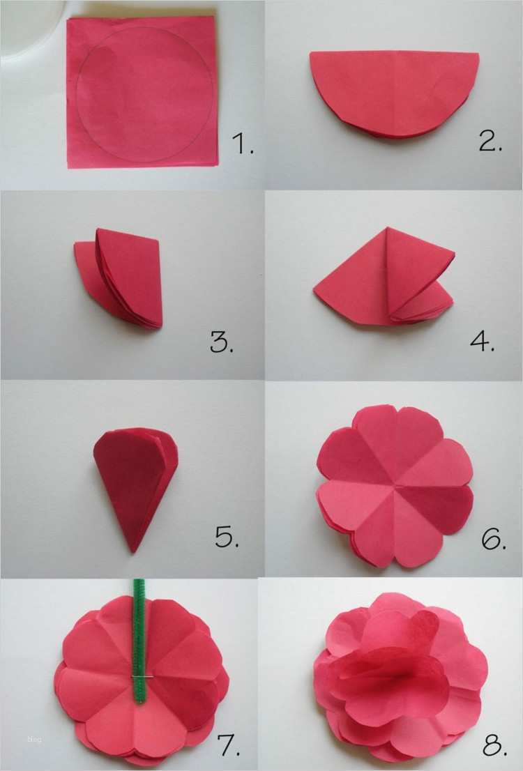 Basteln Mit Papier Vorlagen Erstaunlich Papier Rose Basteln