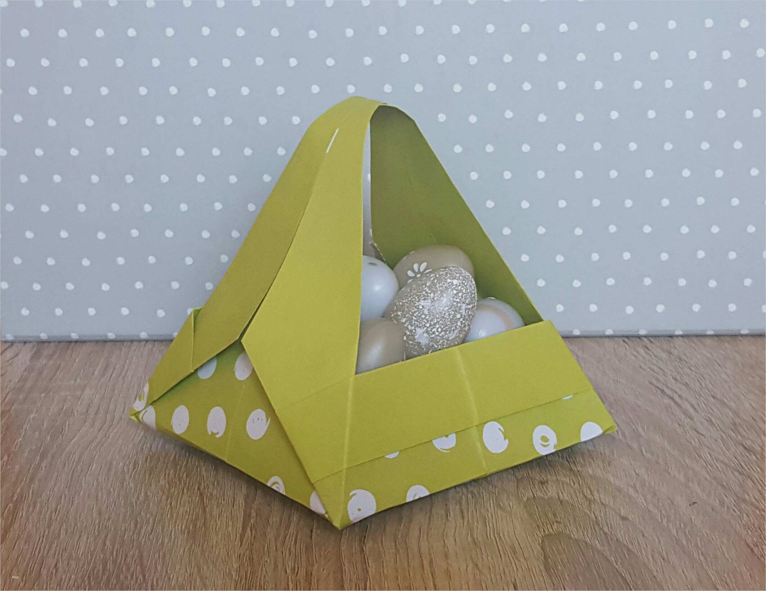 Basteln Mit Papier Vorlagen Neu Osterkörbchen Basteln Mit Papier