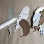 Basteln Mit Papier Vorlagen Schönste Papierfedern Mit Druckvorlage Basteln