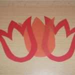 Basteln Mit Transparentpapier Vorlagen Erstaunlich Tulpen Mobile Basteln Aus tonpapier