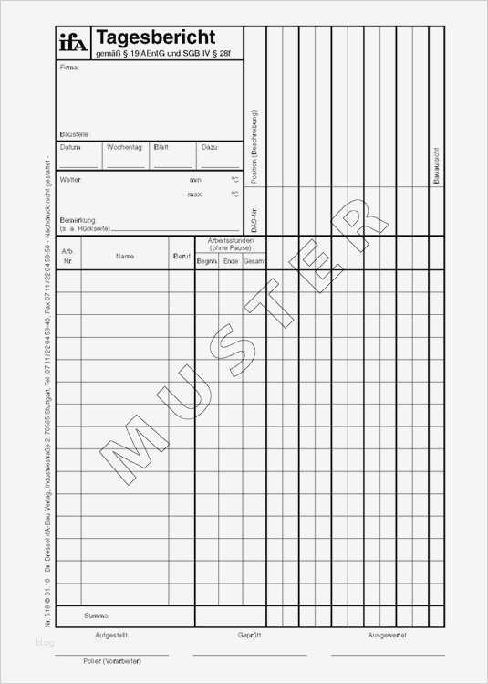 Bau Tagesbericht Vorlage Elegant Ihre Vorlage Für Den Bau Tagesbericht