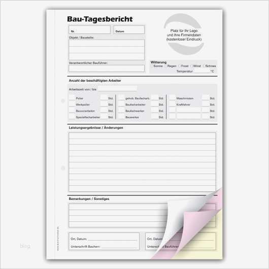 Bau Tagesbericht Vorlage Fabelhaft Bau Tagesbericht Mit Ihrem Logo