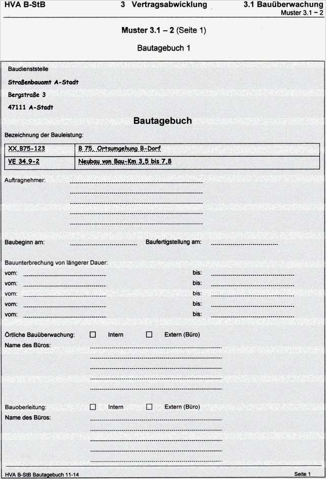 Bautagebuch Vorlage Neu Bautagebuch Der Bauüberwachung Begriffserläuterung