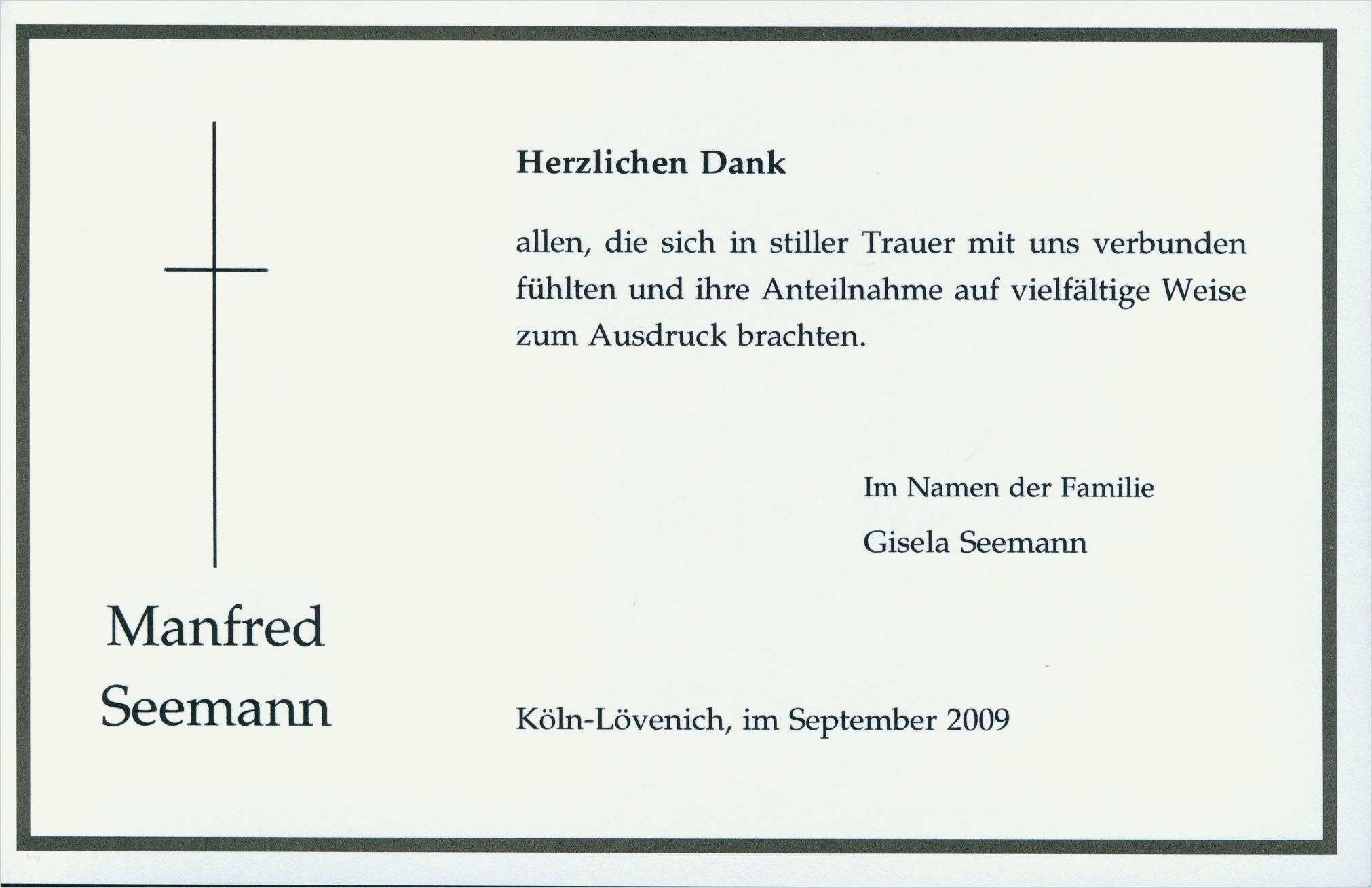 Beerdigung Danksagung Vorlage Luxus Manfred Seemann 3 03 39 13 08 09