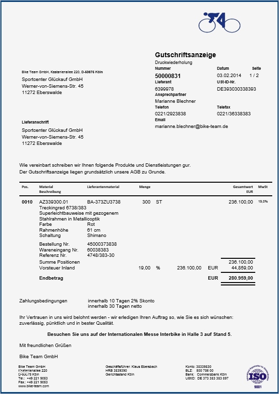 Belastungsanzeige Vorlage Kostenlos Hübsch Sap formular Ers Belastungsanzeige Festpreis