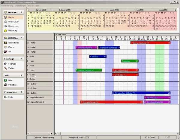 Belegungsplan Excel Vorlage Kostenlos Neu Reservierungsplaner Zimmerplaner Hotelsoftware 7 0