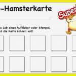 Belohnungstabelle Kinder Vorlage Luxus Lob Hamsterkarte Mit 10 Feldern 25 Stück