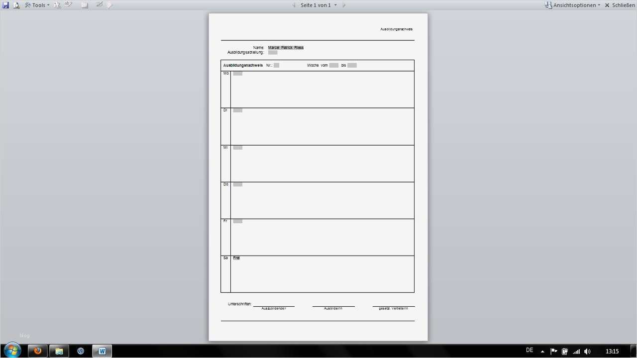 Berichtsheft Autofachmann Vorlage Großartig Nett Monatsbericht Vorlage Bilder Bilder Für Das