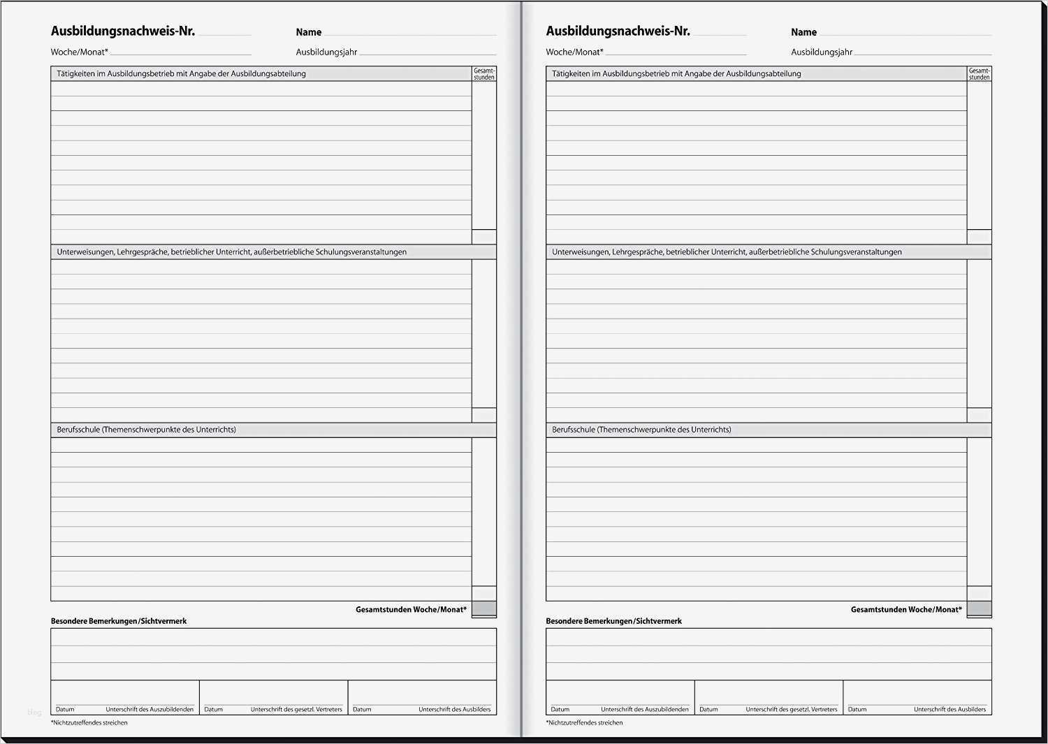 58 Erstaunlich Berichtsheft Vorlage Einzelhandel Vorräte 2 Wöchentliches Berichtsheft