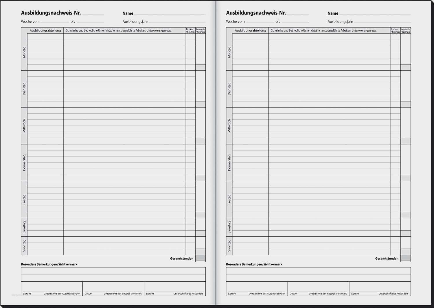 Berichtsheft Vorlage Ihk Süß Berichtsheft Vorlage Ihk Luxus Berichtsheft Richtig