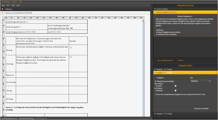 Berichtsheft Vorlage Online Wunderbar Berichtsheft Generator Ausbildungsnachweis software