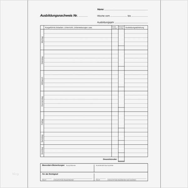 Berichtsheft Vorlage Wöchentlich Einzigartig Berichtsheft Ihk Wöchentlich