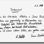 Berliner Testament Vorlage Kostenlos Elegant Testament Vorlage Kostenlosen