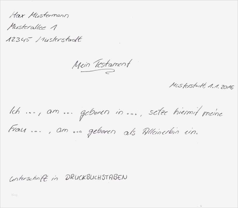 Berliner Testament Vorlage Kostenlos Pdf Einzigartig Wunderbar Testament Vorlage Galerie