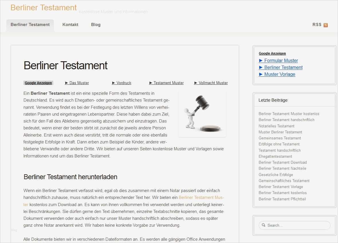 Berliner Testament Vorlage Kostenlos Pdf Neu Vorlage Berliner Testament Kostenlos Einzigartig