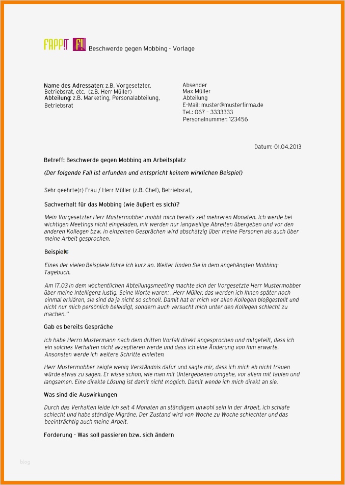 Beschwerdebrief Vorlage Angenehm 14 Beschwerdebrief Muster Kostenlos