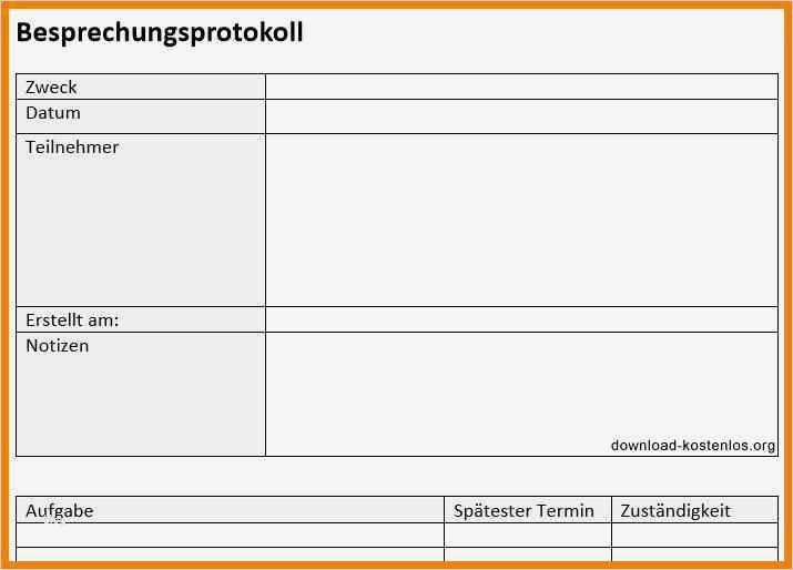 Besprechungsprotokoll Vorlage Word 2010 Erstaunlich 5 Protokoll Vorlage Word