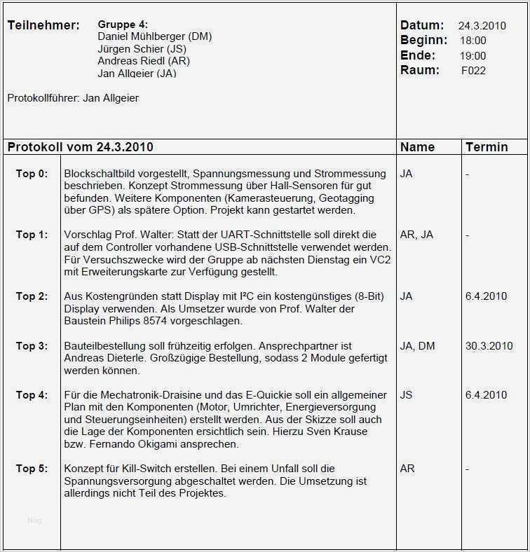 Besprechungsprotokoll Vorlage Word 2010 Erstaunlich Besprechungsprotokoll Vorlage Word Best Protokoll