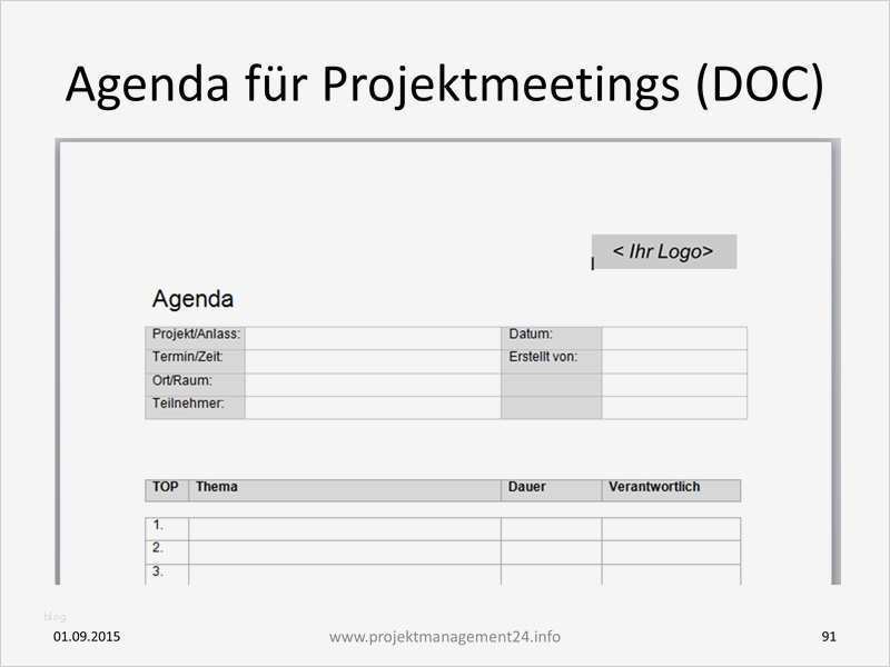 Besprechungsprotokoll Vorlage Word 2010 Großartig Agenda Für Projektmeetings Mit Vorlage Zum Download In