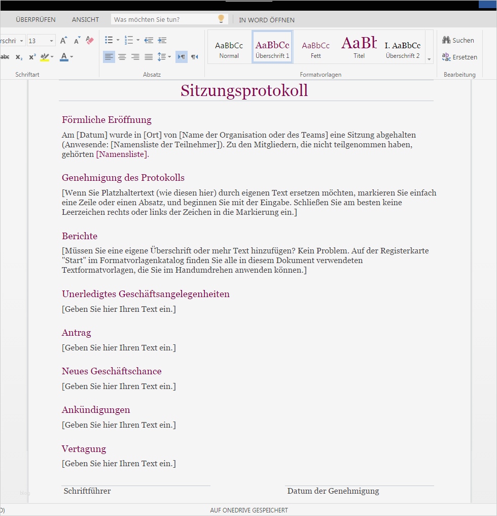 Besprechungsprotokoll Vorlage Word 2010 Hübsch Klassisches Besprechungsprotokoll – Wordvorlage