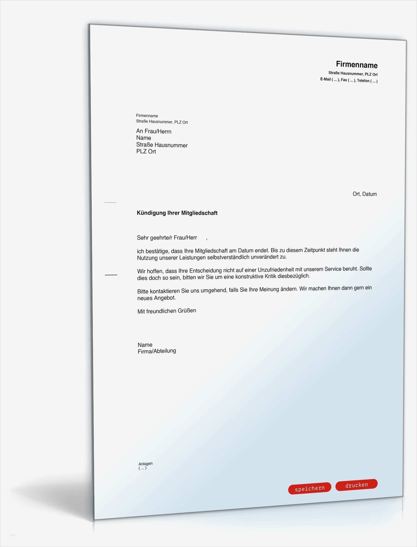 Bestätigung Auszahlung Vorlage Neu Bestätigung Einer Kündigung Muster Vorlage Zum Download