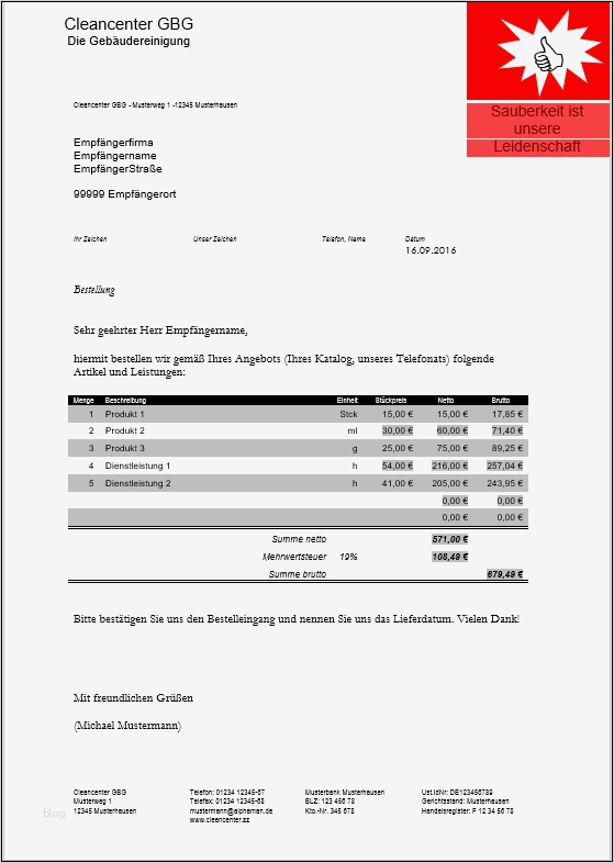 Bestellung Vorlage Word Schön Kostenlose Bestellvorlagen Fice Lernen