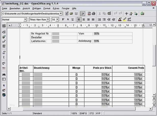 Bestellung Vorlage Word Schönste Bestellung Vorlage software Zum Download