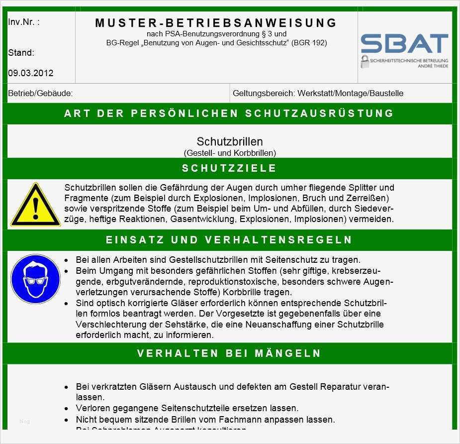 Betriebsanleitung Erstellen Vorlage Hübsch Fantastisch Betriebsanweisungen Vorlage Zeitgenössisch