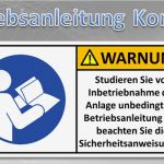 Betriebsanleitung Vorlage Erstaunlich Betriebsanleitung Konzept Know now Vorlagen