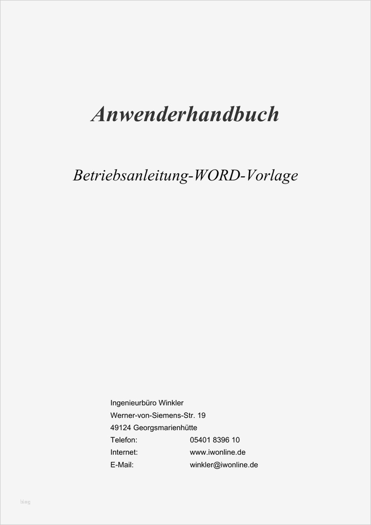 Betriebsanleitung Vorlage Luxus Groß Be Nungsanleitung Word Vorlage Ideen Vorlagen