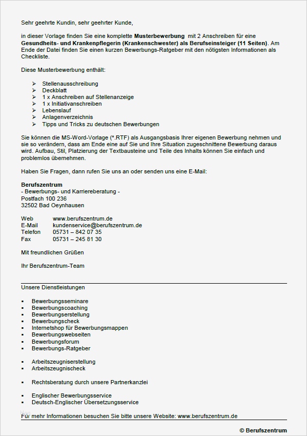 Bewerbung Als Bademeister Vorlagen Einzigartig Bewerbung Gesundheitspfleger Und Krankenpfleger