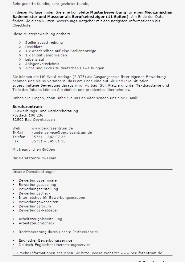 Bewerbung Als Bademeister Vorlagen Fabelhaft Bewerbung Medizinischer Bademeister Berufseinsteiger