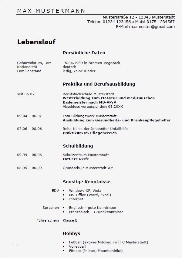 Bewerbung Als Bademeister Vorlagen Gut Bewerbung Bademeister Und Masseur Berufseinsteiger