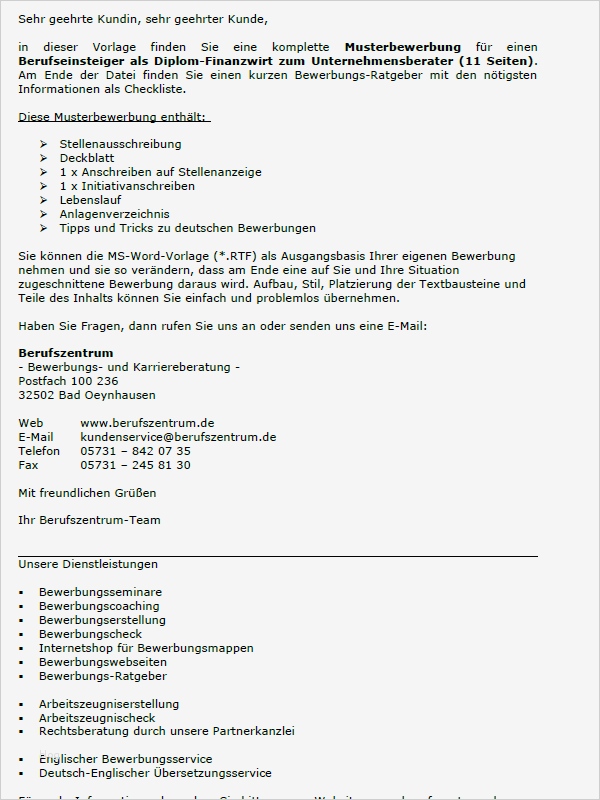 Bewerbung Als Bademeister Vorlagen Schön Bewerbung Diplom Finanzwirt Zum Unternehmensberater