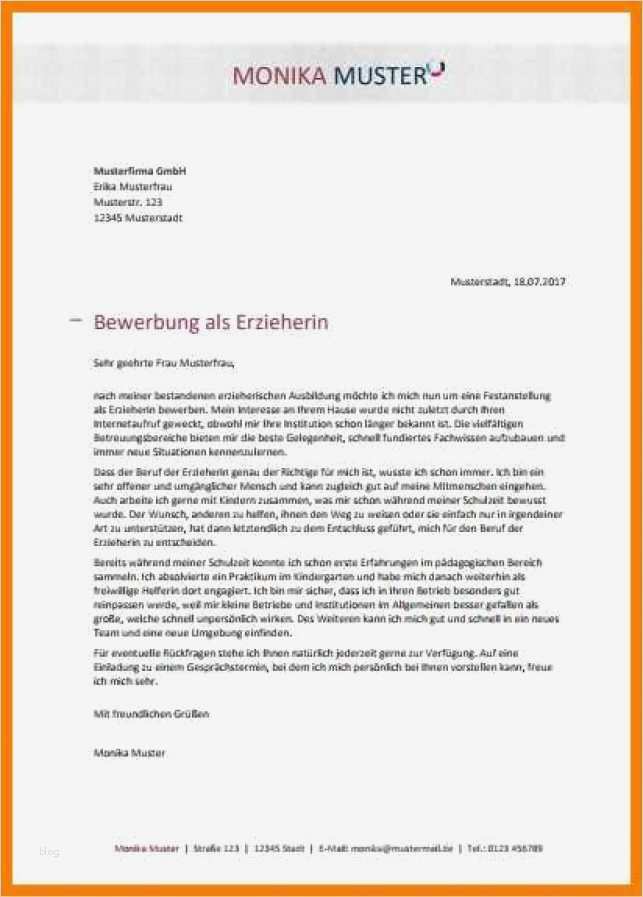 Bewerbung Als Erzieherin Vorlage Best Of Vorlage Bewerbung Berufskolleg Muster Rfvisdb 68 C Rfvisdb