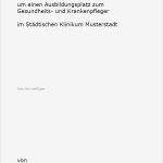 Bewerbung Als Krankenpfleger Vorlage Neu Bewerbung Gesundheits Und Krankenpflegerin Ausbildung