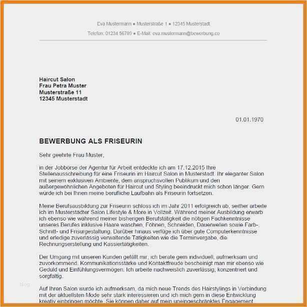 Bewerbung Als Maschinenführer Vorlage Bewundernswert 7 Friseur Bewerbung