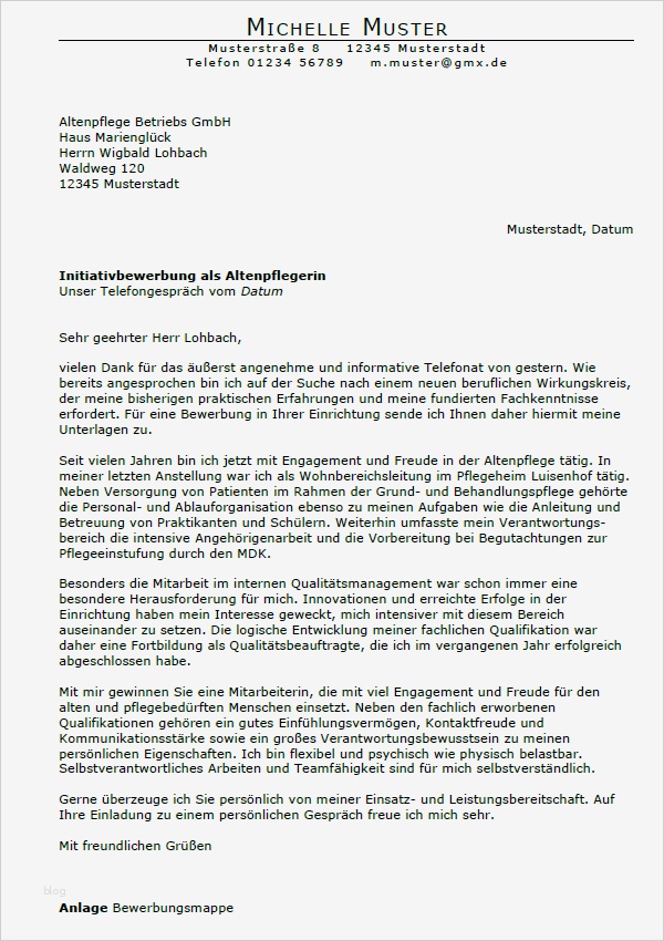 Bewerbung Altenpflegehelferin Vorlage Neu Bewerbung Für Altenpfleger Innen Mit Berufserfahrung