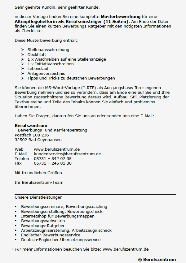 Bewerbung Altenpflegehelferin Vorlage Schön Bewerbung Altenpflegehelferin Berufseinsteiger