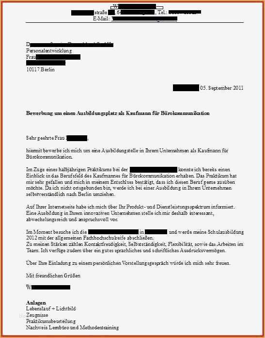 Bewerbung Ausbildung Verwaltungsfachangestellte Vorlage Großartig Bewerbung Muster Ausbildung Anschreiben Aufnahme Robiah Fo
