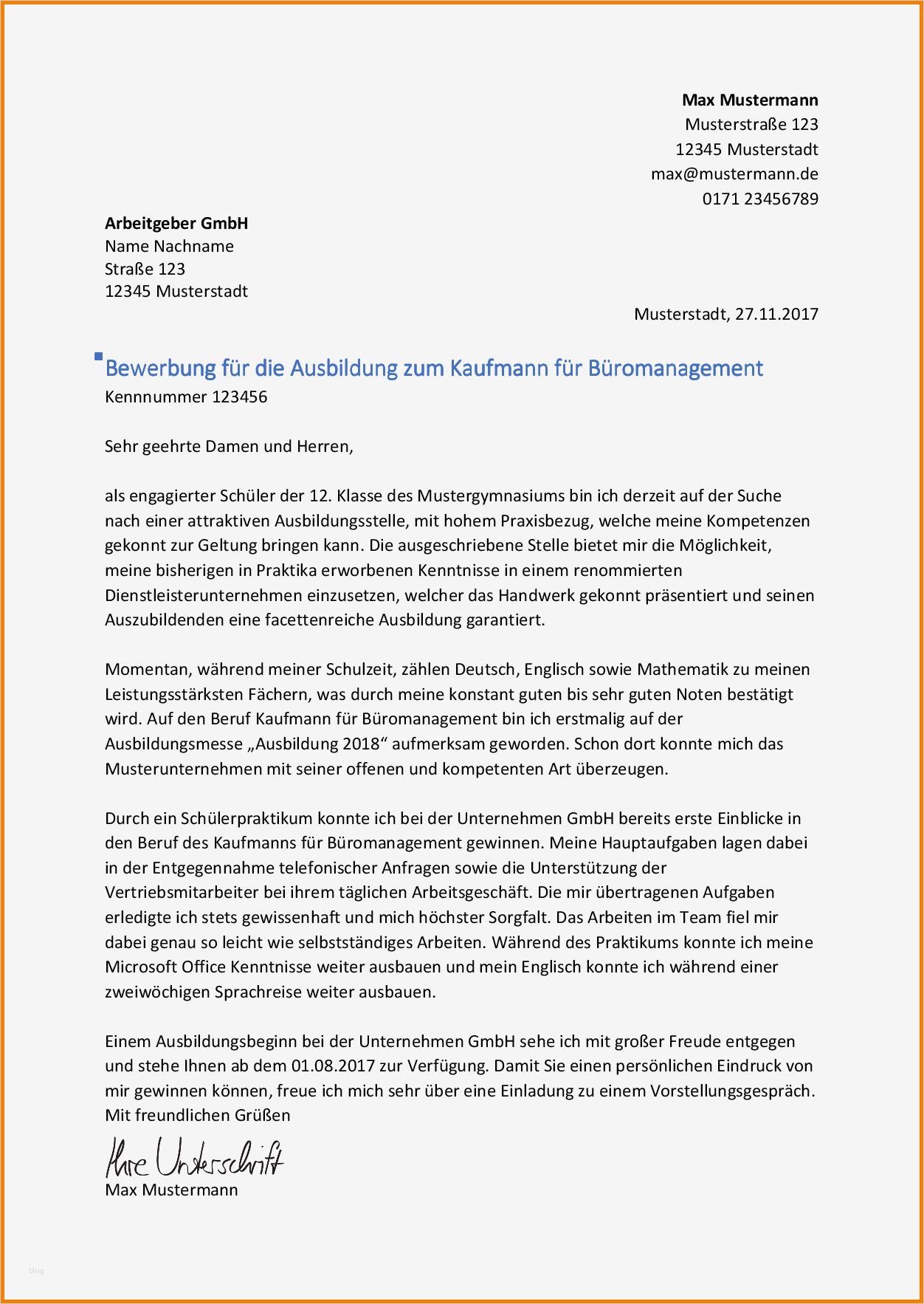 13 bewerbung ausbildung