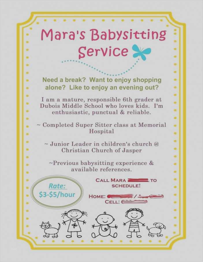 Bewerbung Babysitter Vorlage Cool Schön Babysitter Anschreiben Ideen Bilder Für Das