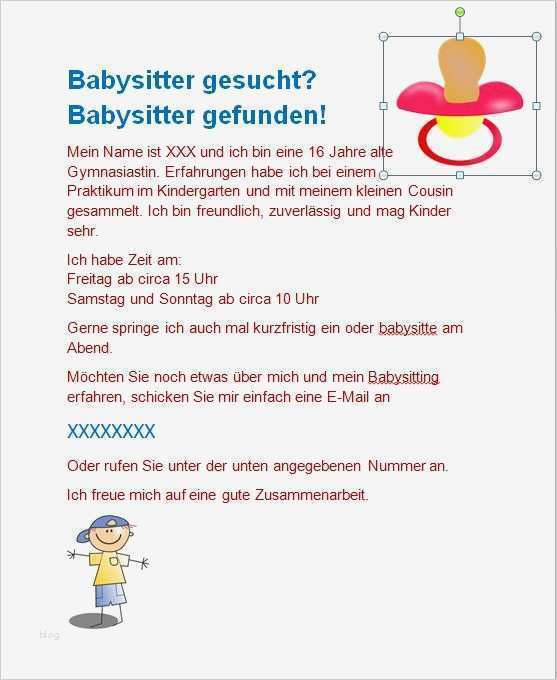 Bewerbung Babysitter Vorlage Elegant Essay Beispiel Bewerbung Schreiben Kindergarten