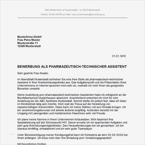 41 Erstaunlich Bewerbung Betriebselektriker Vorlage Ideen 2 Bewerbung als Pharmazeutisch technischer Assistent