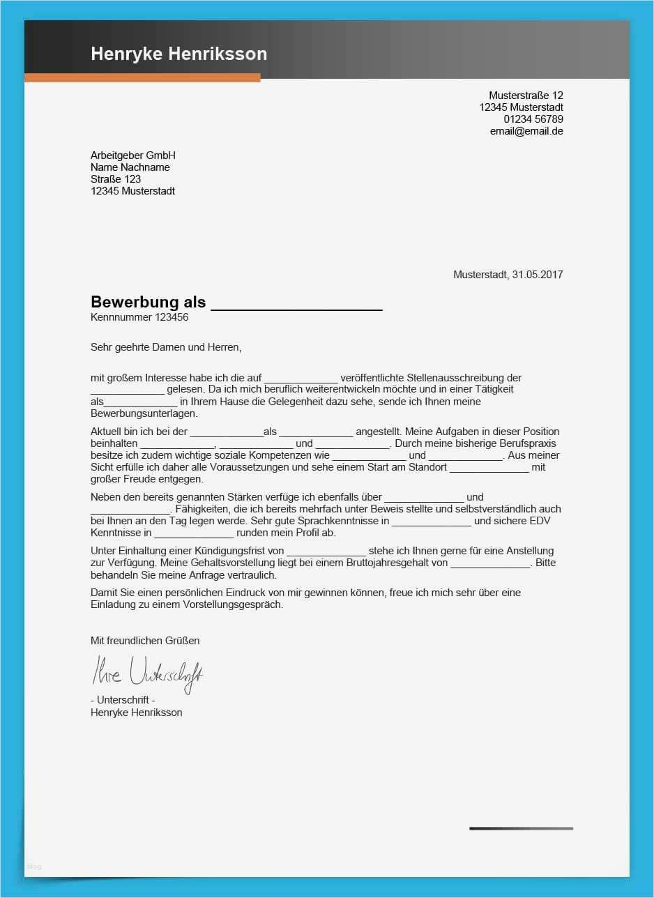 Bewerbung Bsr Vorlage Hübsch Bewerbungsvorlagen Kostenlos Herunterladen Bewerbung