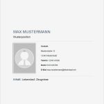 Bewerbung Deckblatt Kostenlose Vorlage Beste Bewerbungsvorlage Tabellarischer Lebenslauf